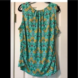 New York & Co multi color poly/spandex tank XL